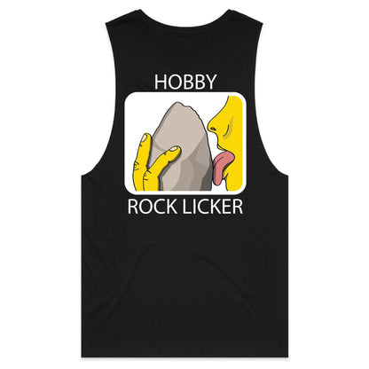 Hobby Rock Licker (AS Colour Barnard - Mens Tank Top Tee) - DESIGN ON BACK ONLY