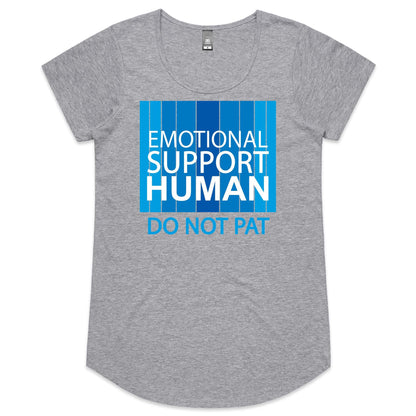 Emotional Support Human - BLUE (AS Colour Mali - Womens Scoop Neck T-Shirt)