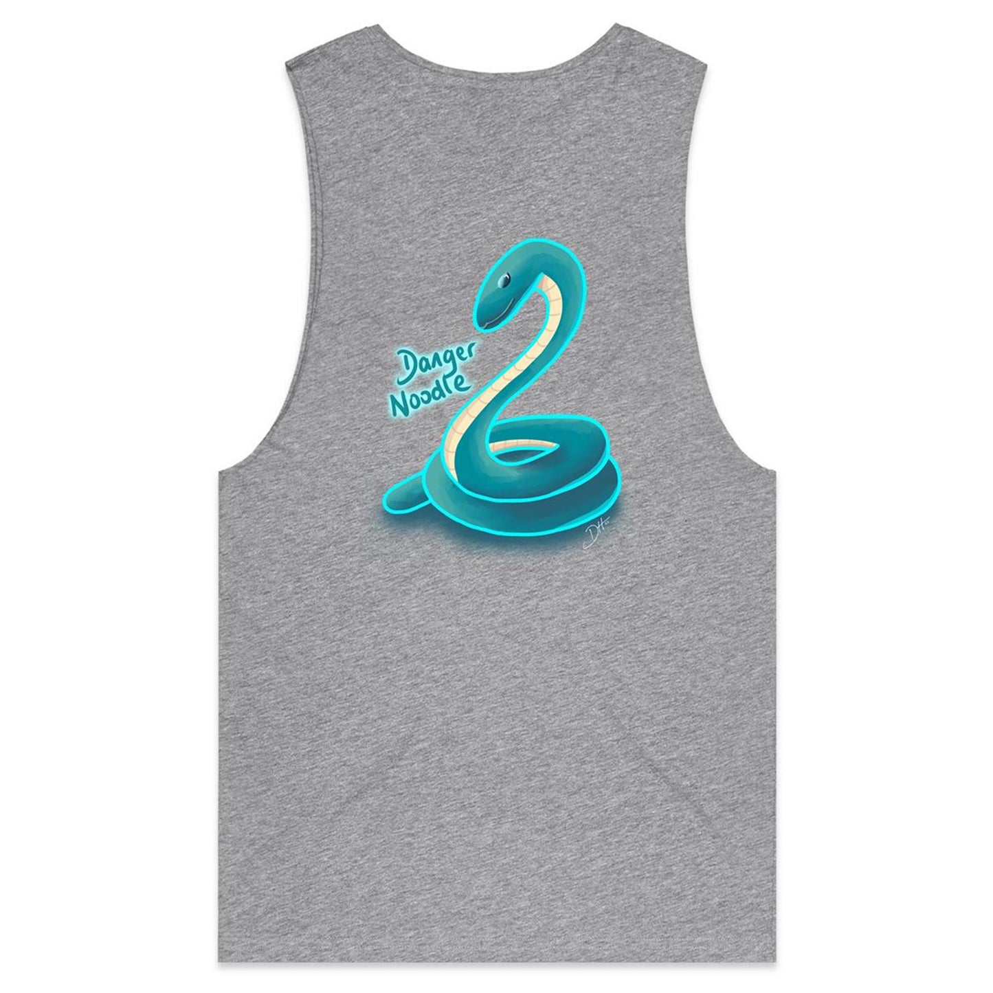 Danger Noodle (AS Colour Barnard - Mens Tank Top Tee) - DESIGN ON BACK ONLY