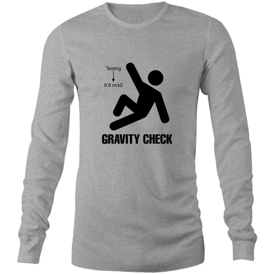 Gravity Check - (AS Colour Base - Mens Long Sleeve T-Shirt)