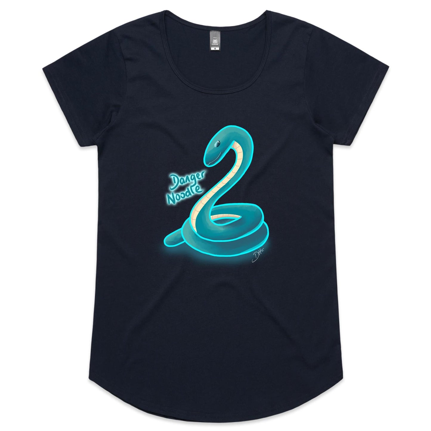 Danger Noodle (AS Colour Mali - Womens Scoop Neck T-Shirt)