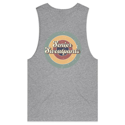 Senior Sweatpants - (AS Colour Barnard - Mens Tank Top Tee) - DESIGN ON BACK ONLY