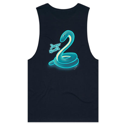 Danger Noodle (AS Colour Barnard - Mens Tank Top Tee) - DESIGN ON BACK ONLY
