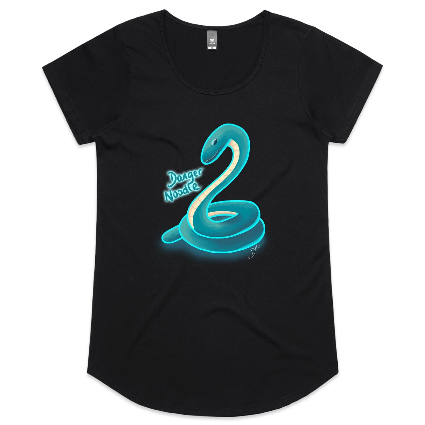 Danger Noodle (AS Colour Mali - Womens Scoop Neck T-Shirt)