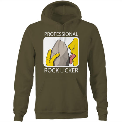Professional Rock Licker (AS Colour Stencil - Pocket Hoodie Sweatshirt)