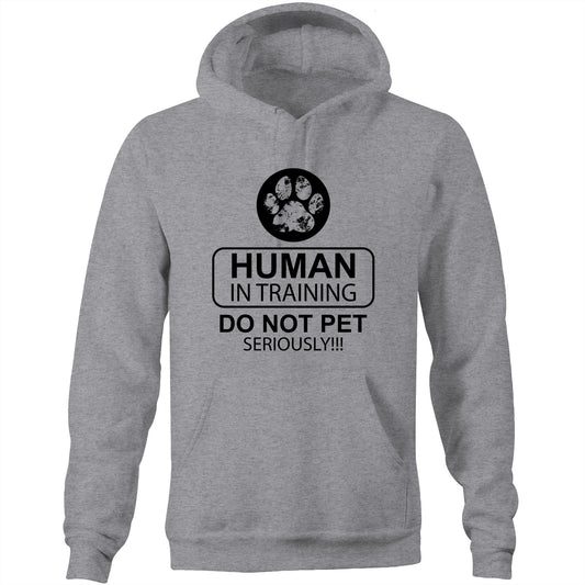 Human in training  (AS Colour Stencil - Pocket Hoodie Sweatshirt)