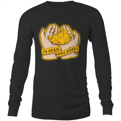 In Gold Gods Hands (AS Colour Base - Mens Long Sleeve T-Shirt)