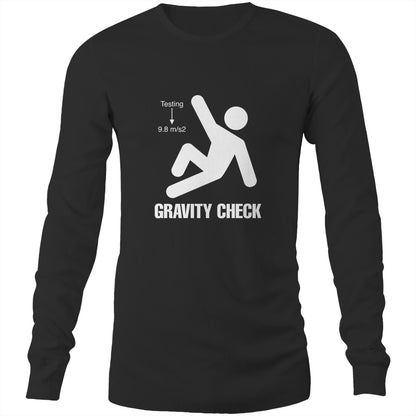 Gravity Check - (AS Colour Base - Mens Long Sleeve T-Shirt)