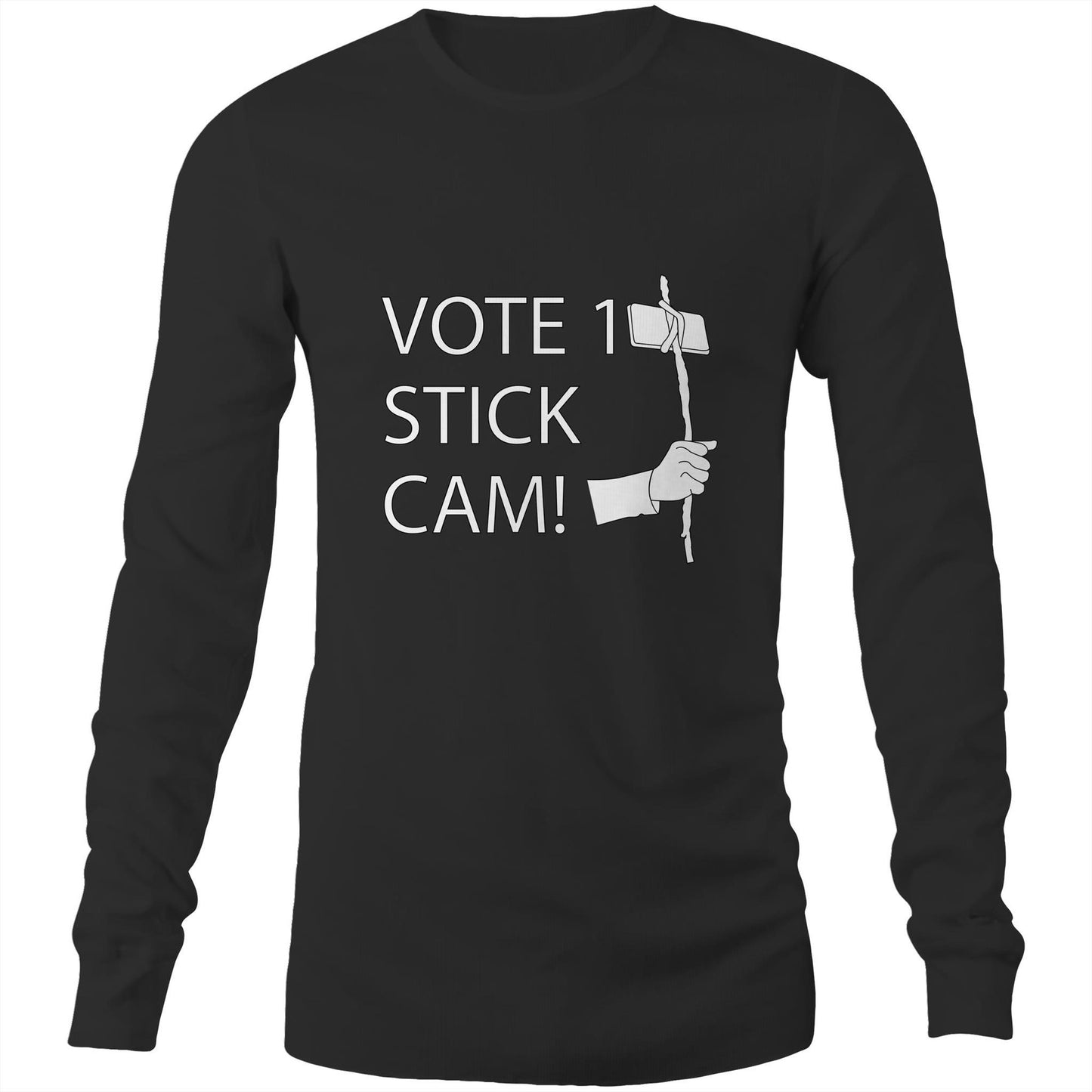 Stick Cam (AS Colour Base - Mens Long Sleeve T-Shirt)
