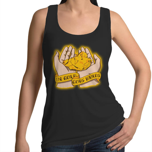 In Gold Gods Hands - (AS Colour Tulip - Womens Singlet)