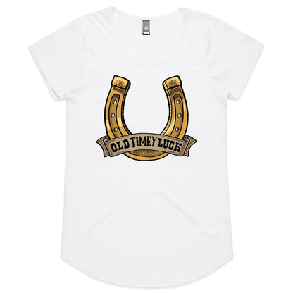 Old Timey Luck (AS Colour Mali - Womens Scoop Neck T-Shirt)