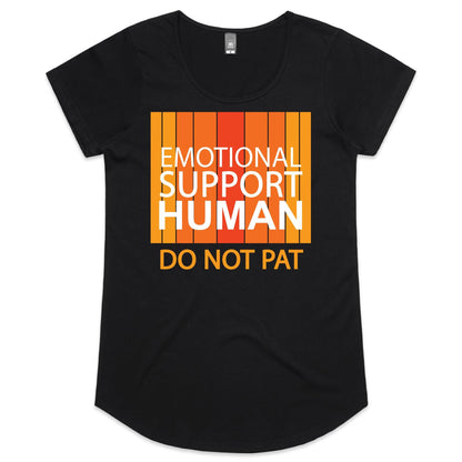 Emotional Support Human - ORANGE (AS Colour Mali - Womens Scoop Neck T-Shirt)